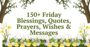 150+ Friday Blessings, Quotes, Prayers, Wishes & Messages
