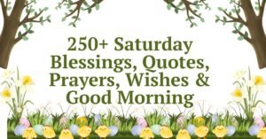 250+ Saturday Blessings, Quotes, Prayers, Wishes & Good Morning